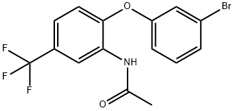 N-[2-(3-bromophenoxy)-5-(trifluoromethyl)phenyl]acetamide Struktur