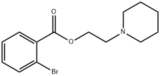 2-(1-piperidinyl)ethyl 2-bromobenzoate Struktur