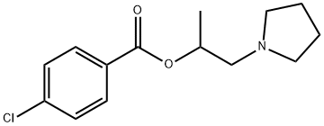 1-methyl-2-(1-pyrrolidinyl)ethyl 4-chlorobenzoate Struktur