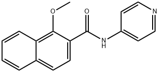 1-methoxy-N-(4-pyridinyl)-2-naphthamide Struktur