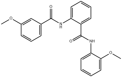 2-[(3-methoxybenzoyl)amino]-N-(2-methoxyphenyl)benzamide Struktur