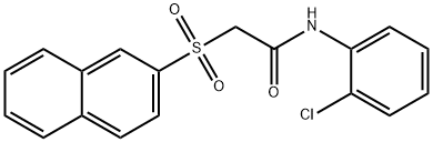 N-(2-chlorophenyl)-2-(2-naphthylsulfonyl)acetamide Struktur