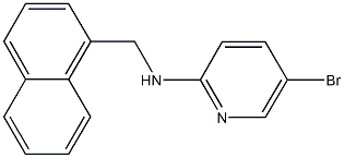 N-(5-bromo-2-pyridinyl)-N-(1-naphthylmethyl)amine Struktur