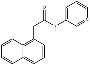 2-(1-naphthyl)-N-(3-pyridinyl)acetamide Struktur