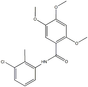 N-(3-chloro-2-methylphenyl)-2,4,5-trimethoxybenzamide Struktur