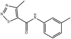 4-methyl-N-(3-methylphenyl)-1,2,3-thiadiazole-5-carboxamide Struktur