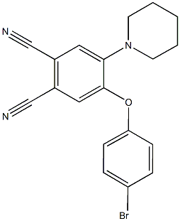 4-(4-bromophenoxy)-5-(1-piperidinyl)phthalonitrile Struktur