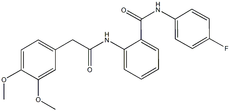 2-{[(3,4-dimethoxyphenyl)acetyl]amino}-N-(4-fluorophenyl)benzamide Structure
