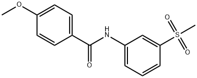 4-methoxy-N-[3-(methylsulfonyl)phenyl]benzamide Struktur