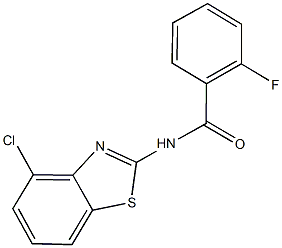 N-(4-chloro-1,3-benzothiazol-2-yl)-2-fluorobenzamide Struktur