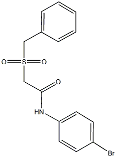 2-(benzylsulfonyl)-N-(4-bromophenyl)acetamide Struktur