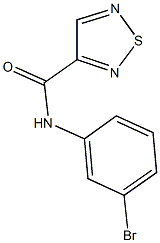 N-(3-bromophenyl)-1,2,5-thiadiazole-3-carboxamide Struktur