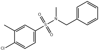 N-benzyl-4-chloro-N,3-dimethylbenzenesulfonamide Struktur