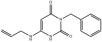 6-(allylamino)-3-benzyl-2,4(1H,3H)-pyrimidinedione Struktur