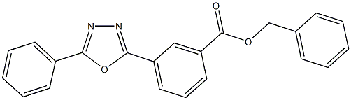 benzyl 3-(5-phenyl-1,3,4-oxadiazol-2-yl)benzoate Struktur