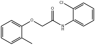 N-(2-chlorophenyl)-2-(2-methylphenoxy)acetamide Struktur