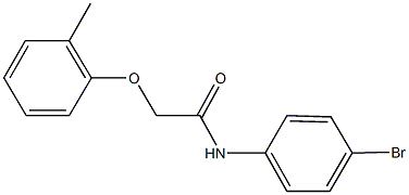 N-(4-bromophenyl)-2-(2-methylphenoxy)acetamide Struktur