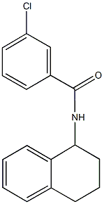 3-chloro-N-(1,2,3,4-tetrahydro-1-naphthalenyl)benzamide Struktur