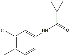 N-(3-chloro-4-methylphenyl)cyclopropanecarboxamide Struktur