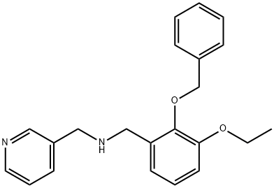 N-[2-(benzyloxy)-3-ethoxybenzyl]-N-(3-pyridinylmethyl)amine Struktur