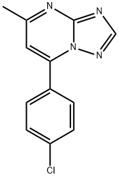 7-(4-chlorophenyl)-5-methyl[1,2,4]triazolo[1,5-a]pyrimidine Struktur