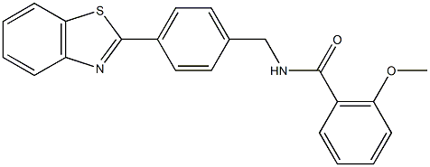 N-[4-(1,3-benzothiazol-2-yl)benzyl]-2-methoxybenzamide Struktur