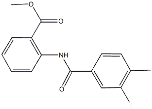 methyl 2-[(3-iodo-4-methylbenzoyl)amino]benzoate Struktur