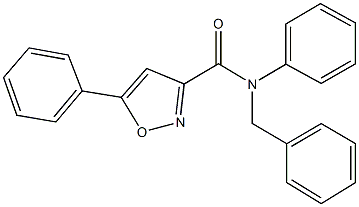 N-benzyl-N,5-diphenyl-3-isoxazolecarboxamide Struktur