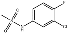 N-(3-chloro-4-fluorophenyl)methanesulfonamide Struktur