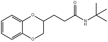 N-(tert-butyl)-3-(2,3-dihydro-1,4-benzodioxin-2-yl)propanamide Struktur