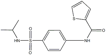 N-{4-[(isopropylamino)sulfonyl]phenyl}-2-thiophenecarboxamide Struktur