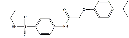 N-{4-[(isopropylamino)sulfonyl]phenyl}-2-(4-isopropylphenoxy)acetamide Struktur