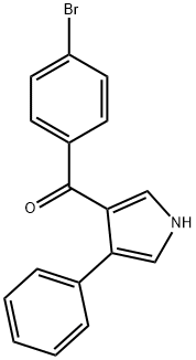 (4-bromophenyl)(4-phenyl-1H-pyrrol-3-yl)methanone Struktur