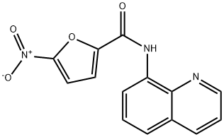 5-nitro-N-(8-quinolinyl)-2-furamide Struktur