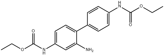 2-amino-4,4'-bis[(ethoxycarbonyl)amino]-1,1'-biphenyl Struktur