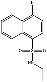 4-bromo-N-ethyl-1-naphthalenesulfonamide Struktur