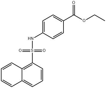 ethyl 4-[(1-naphthylsulfonyl)amino]benzoate Struktur