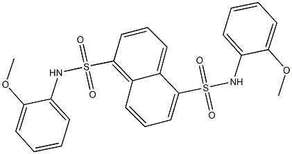 N~1~,N~5~-bis(2-methoxyphenyl)-1,5-naphthalenedisulfonamide Struktur