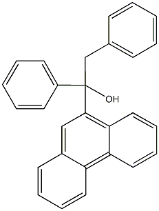 1-(9-phenanthryl)-1,2-diphenylethanol Struktur