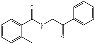 2-methyl-N-(2-oxo-2-phenylethyl)benzamide Struktur