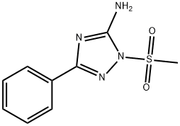 1-(methylsulfonyl)-3-phenyl-1H-1,2,4-triazol-5-amine Struktur