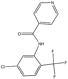 N-[5-chloro-2-(trifluoromethyl)phenyl]isonicotinamide Struktur