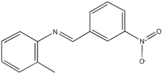 2-methyl-N-(3-nitrobenzylidene)aniline Struktur