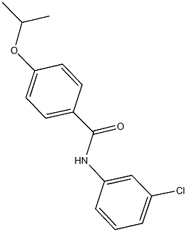 N-(3-chlorophenyl)-4-isopropoxybenzamide Struktur