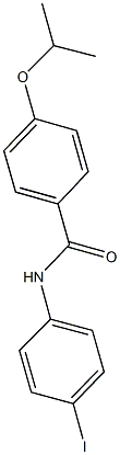 N-(4-iodophenyl)-4-isopropoxybenzamide Struktur