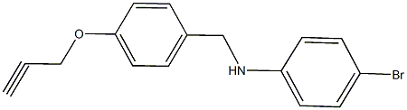 N-(4-bromophenyl)-N-[4-(2-propynyloxy)benzyl]amine Struktur