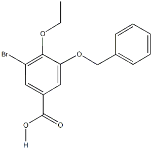 3-(benzyloxy)-5-bromo-4-ethoxybenzoic acid Struktur