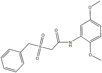 2-(benzylsulfonyl)-N-(2,5-dimethoxyphenyl)acetamide Struktur