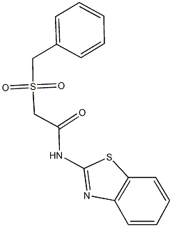 N-(1,3-benzothiazol-2-yl)-2-(benzylsulfonyl)acetamide Struktur