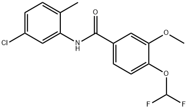 N-(5-chloro-2-methylphenyl)-4-(difluoromethoxy)-3-methoxybenzamide Struktur